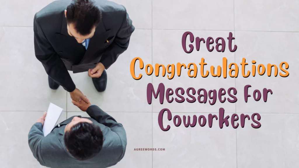 Congratulations Messages For Coworkers