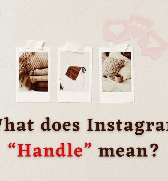 What does Instagram handle mean