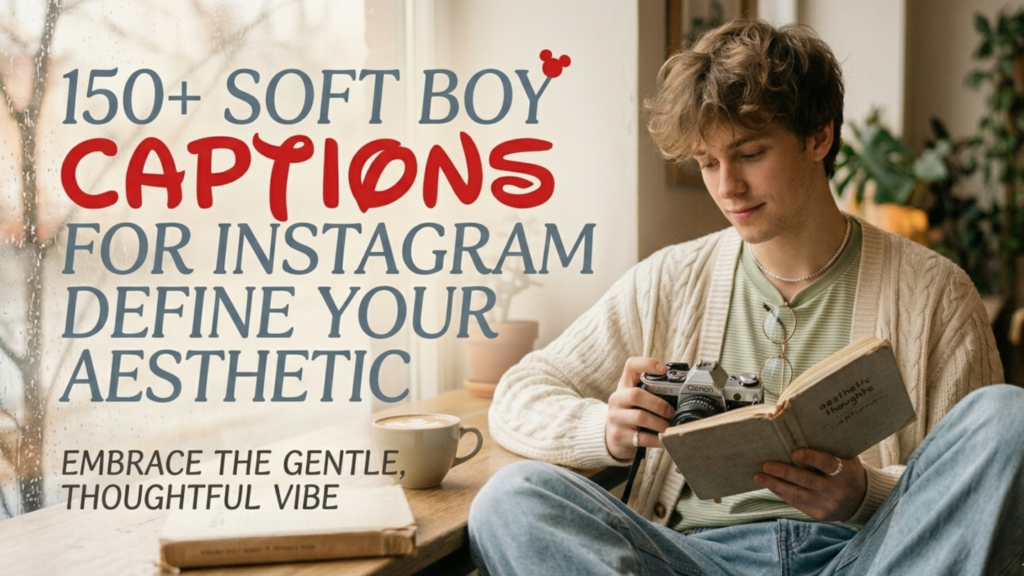 Soft Boy Captions for Instagram That Define Your Aesthetic