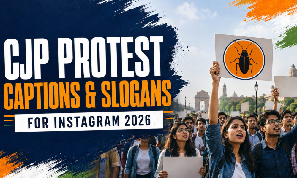 CJP Protest Captions & Slogans for Instagram 2026