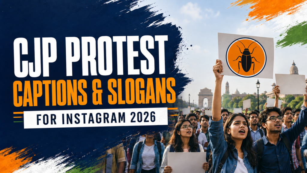 CJP Protest Captions & Slogans for Instagram 2026