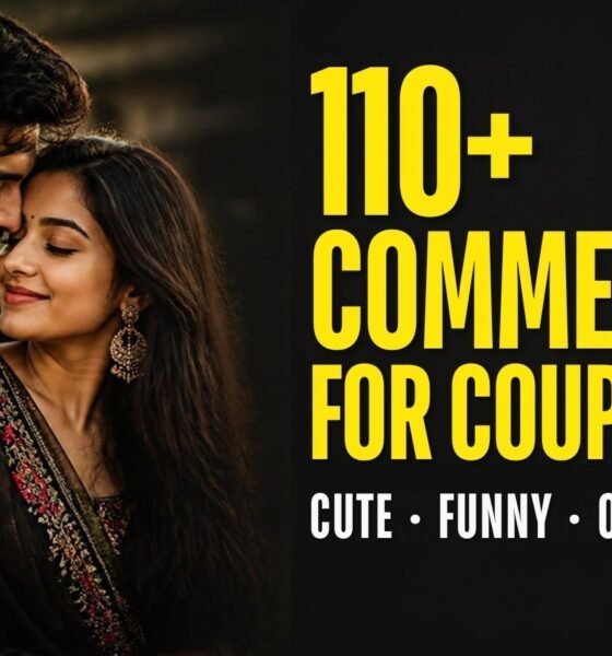 Comments for couple pic on Instagram, cute and funny lines