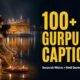 Gurpurab captions for Instagram, Golden Temple and langar photo with Guru Nanak Jayanti 2026 text