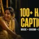 Haldi ceremony captions for Instagram featured image with bride and groom turmeric ritual