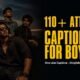 Boy with confident attitude pose, text 110 plus attitude captions for boys