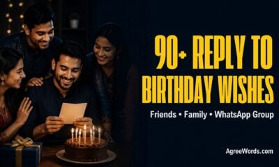 Reply to birthday wishes thank you messages for friends, family, WhatsApp group and boss