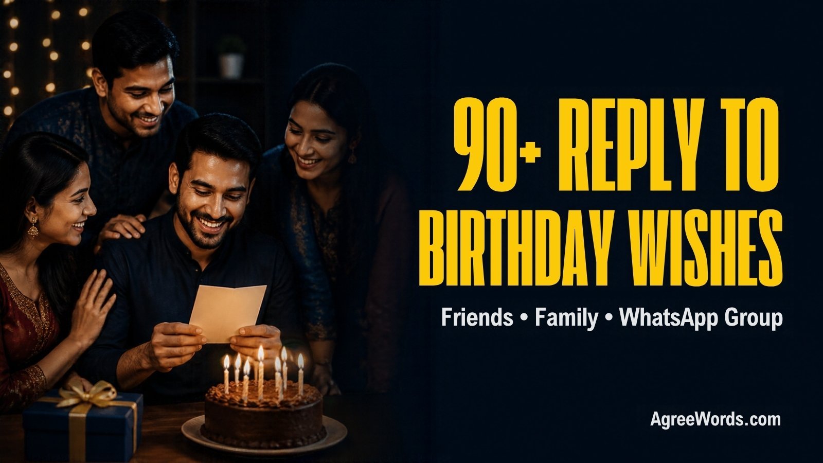 Reply to birthday wishes thank you messages for friends, family, WhatsApp group and boss